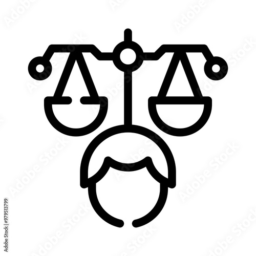 attorney line icon