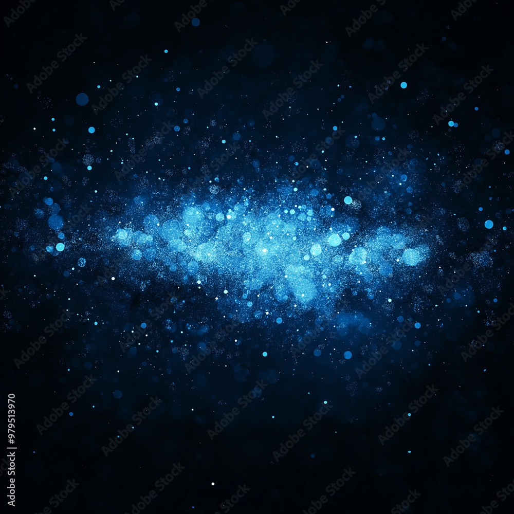 Obraz premium A blue background with a lot of lines and dots