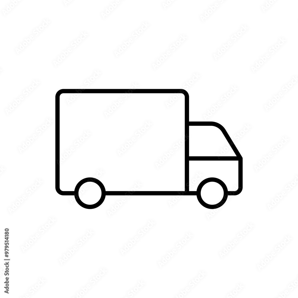 Outline lorry icon Outline lorry icon