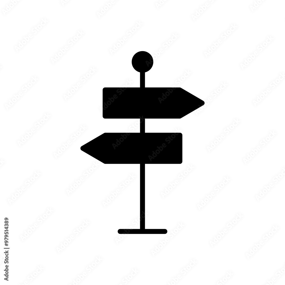 Direction sign post icon Direction sign post icon