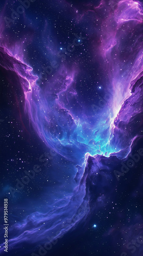 Distant galaxies and planets swirl through the vast cosmos, with black holes adding mystery to the scene, captured in stunning 4K resolution, perfect for a space-themed phone background or wallpaper.