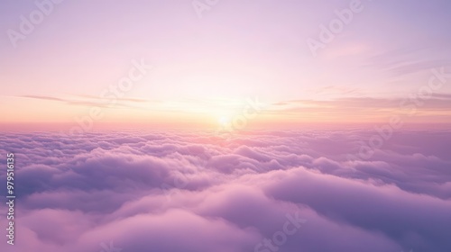 ethereal pastel sunrise misty lavender and rose gold sky dreamy cloudscape soft gradient serene atmosphere minimalist composition for phone wallpaper