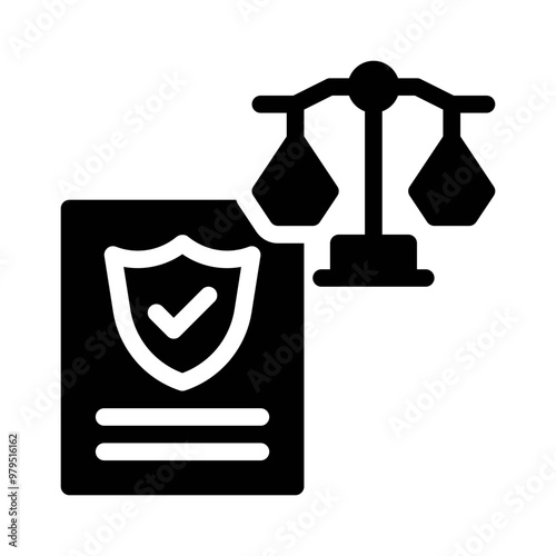 law enforcement glyph icon