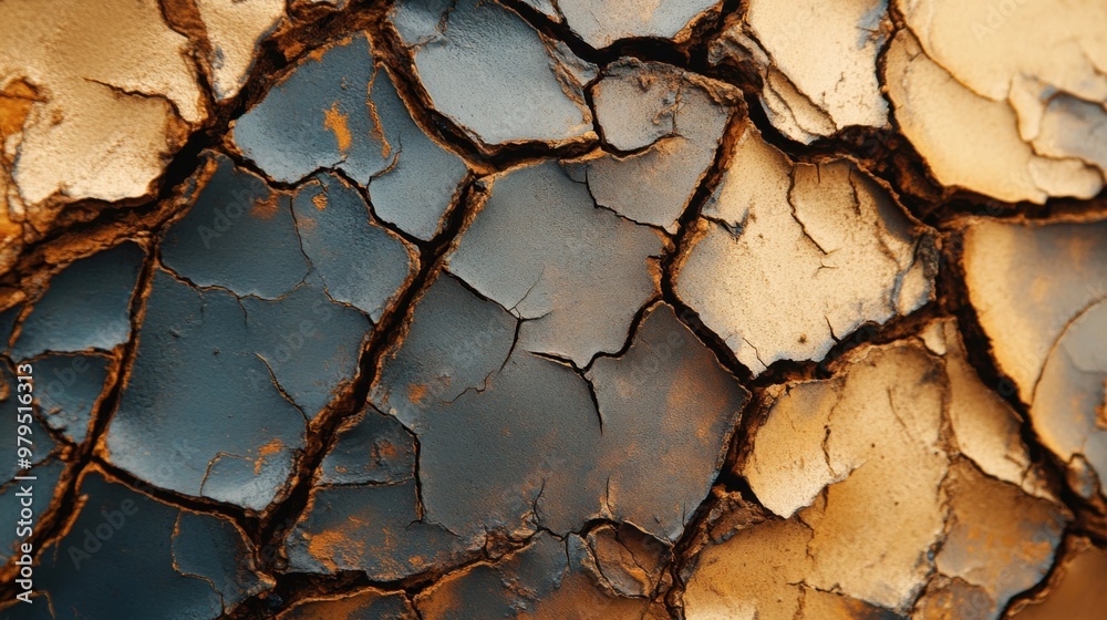Cracked desert soil texture depicting arid climate and natural environmental patterns Cracked desert soil texture depicting arid climate and natural environmental patterns