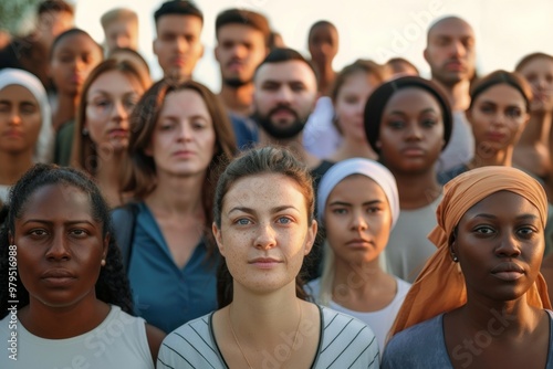 Diverse Crowd Community of Different People person people faces.