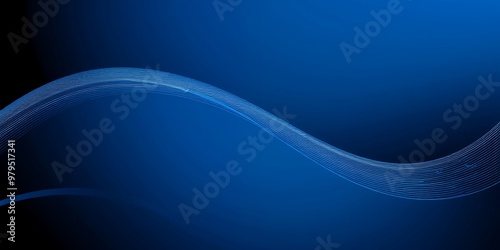 Abstract blue background with a wavy design.