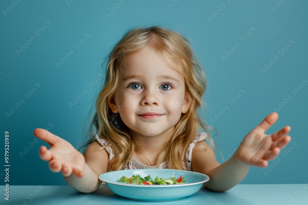 Cheerful girl pigtails displaying innocent smile feels inviting. Adorable child bowl captured beautifully blue. Welcoming embrace of happiness. Cheerful girl pigtails displaying innocent smile feels inviting. Adorable child bowl captured beautifully blue. Welcoming embrace of happiness.