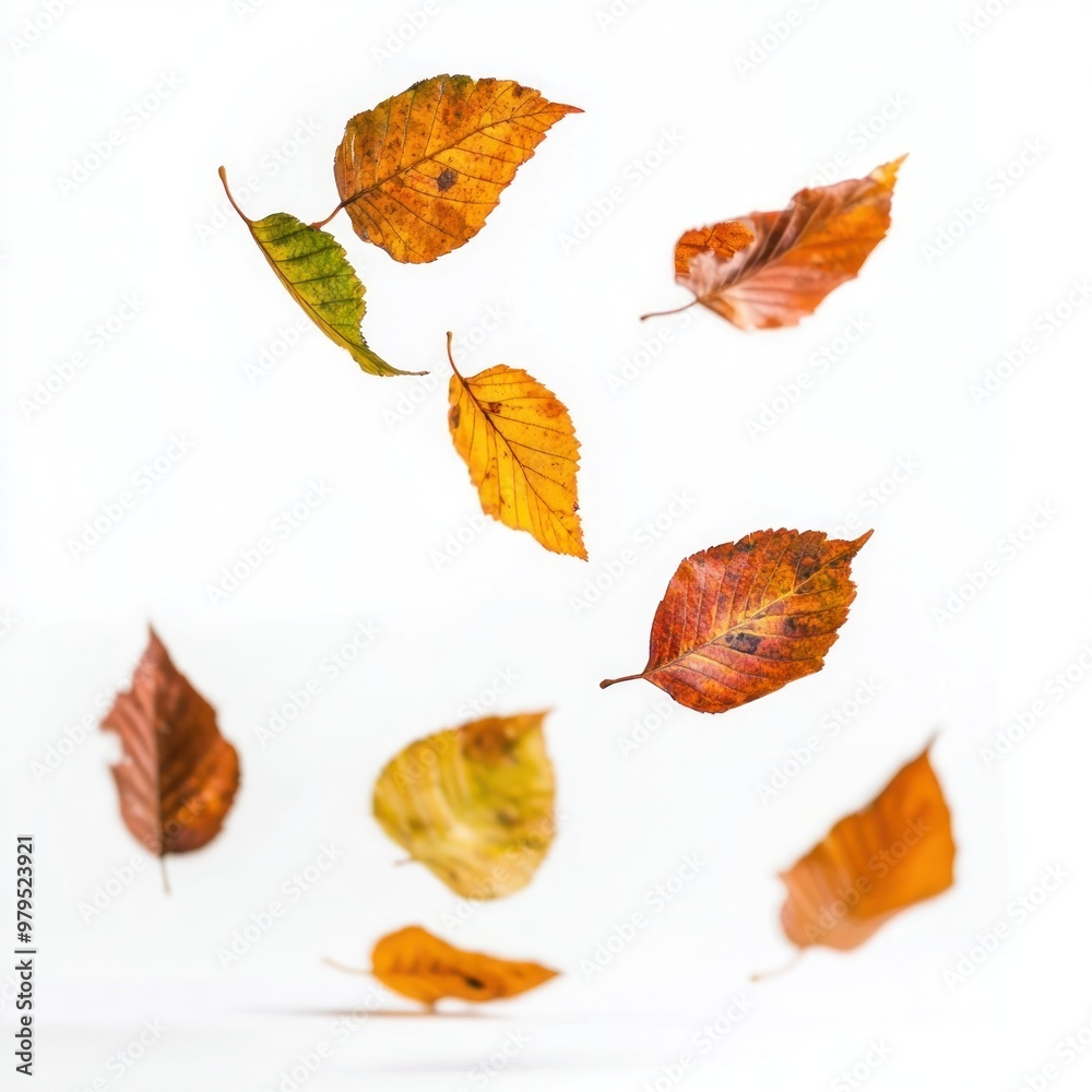 Autumn leaves leaf floating natural.