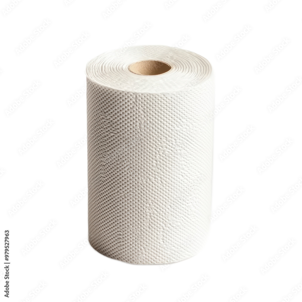 Paper Towels front view isolate on transparent background