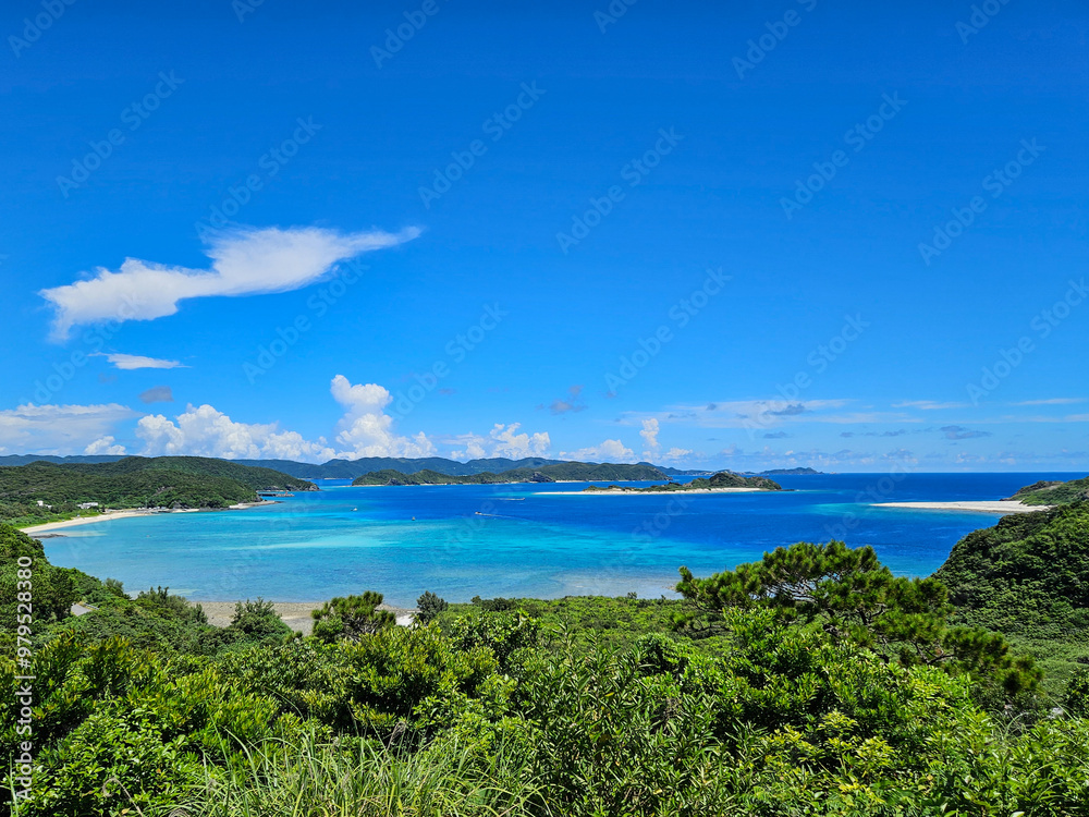 Beautiful ocean and islands of Okinawa in Japan Beautiful ocean and islands of Okinawa in Japan
