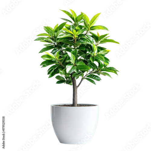 Office Plants side view isolate on transparent background