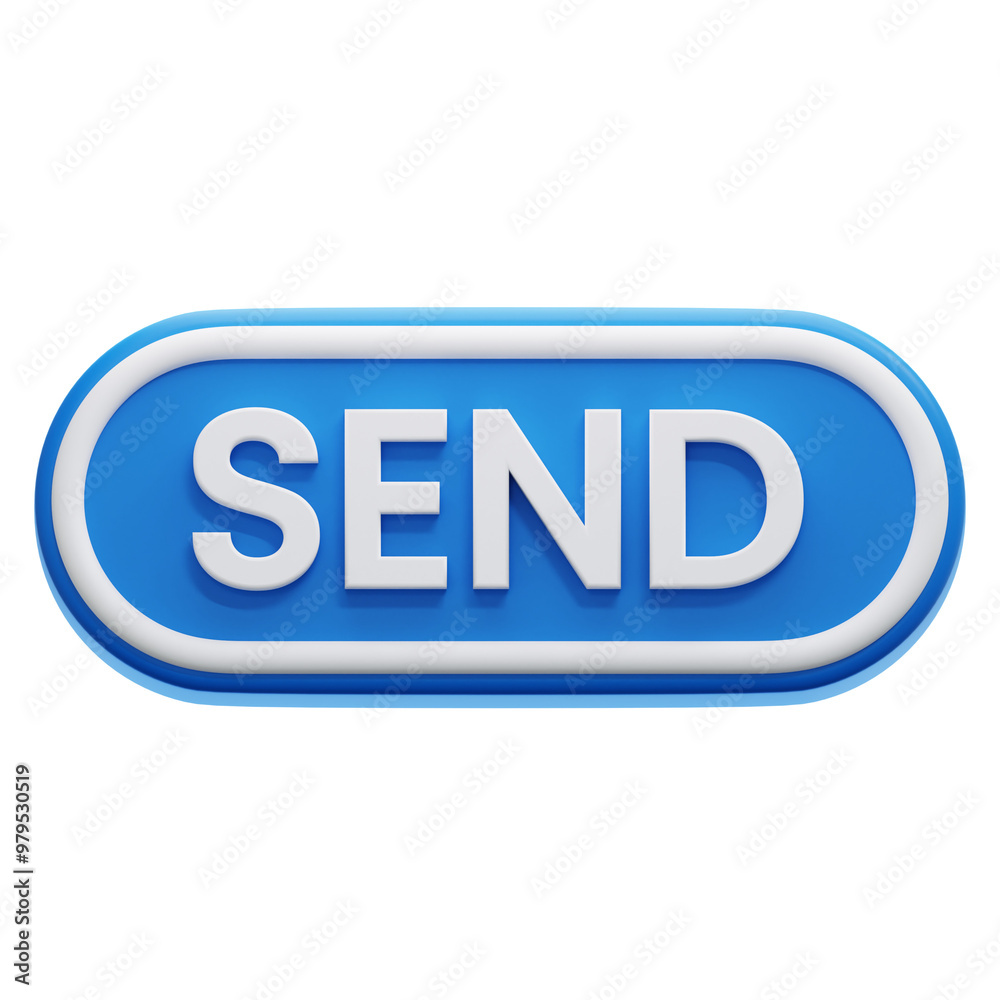 SEND 3D ICON ILLUSTRATION SEND 3D ICON ILLUSTRATION