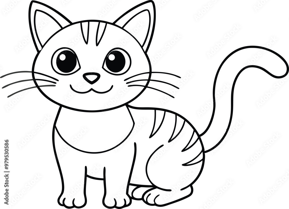 Fototapeta premium cartoon cat