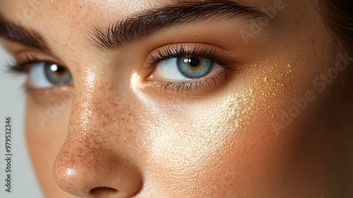 Concealer hides dark circles under the eyes for a brighter, refreshed look