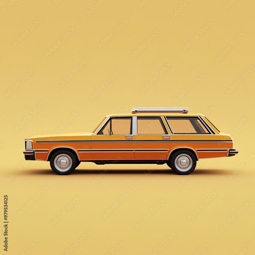 3D Station Wagon Icon: Family Car with Cargo Area Illustration Logo 3D Station Wagon Icon: Family Car with Cargo Area Illustration Logo