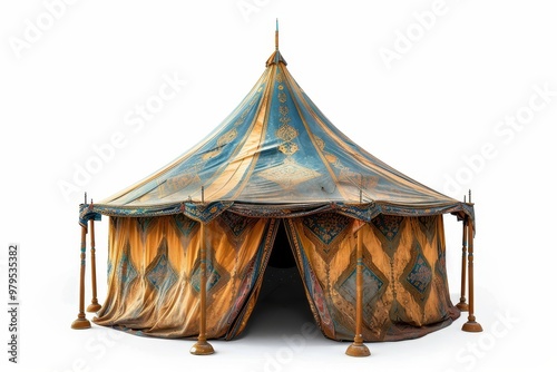 Naklejka Arabian tent on white background