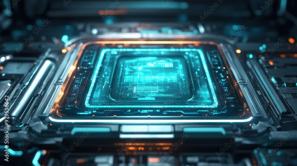 Exploring Futuristic Technology: A Stunning Digital Interface with Neon Lights and Innovative Design Exploring Futuristic Technology: A Stunning Digital Interface with Neon Lights and Innovative Design