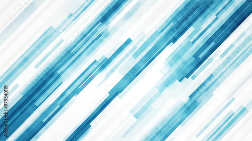 A blue and white striped background with a blue stripe