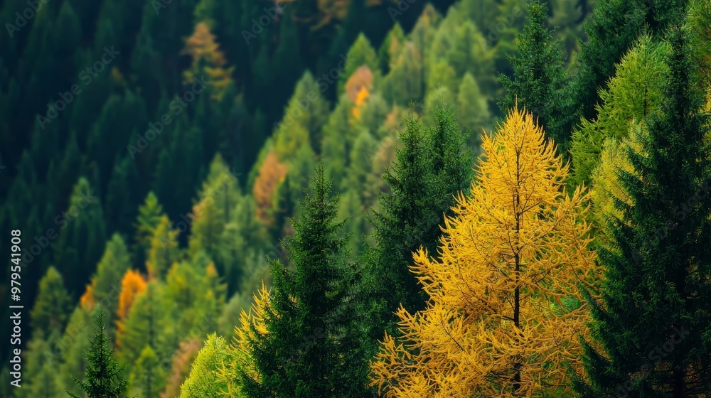 A forest teeming with numerous green-and-yellow leafed trees overlying a expanse of yellow-and-green treed land A forest teeming with numerous green-and-yellow leafed trees overlying a expanse of yellow-and-green treed land