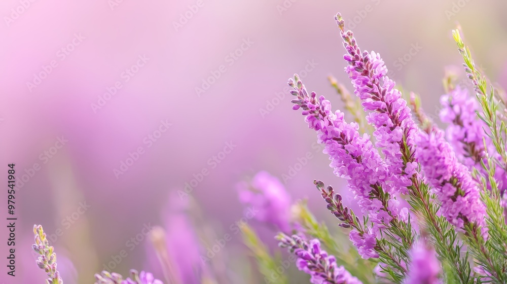 Naklejka premium indistinctly rendered flowers