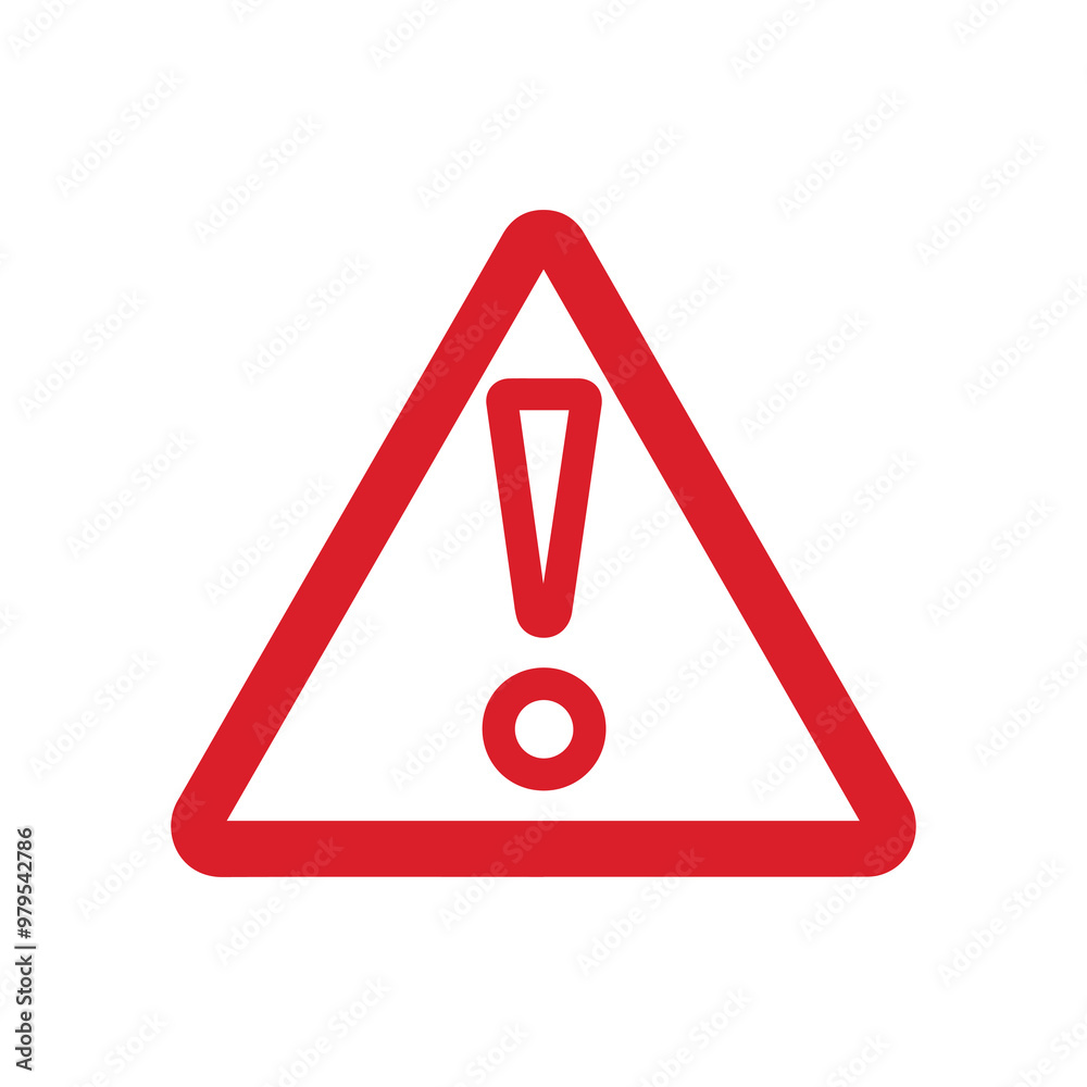 Warning mark icon stop point road element design. Warning mark icon stop point road element design.