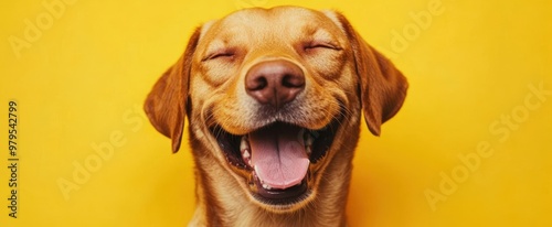 The Happy Dog Smiling Brightly