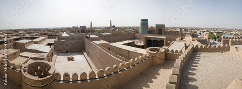 Konya Ark (Old Fortress) is the citadel in the Itchan Kala photo