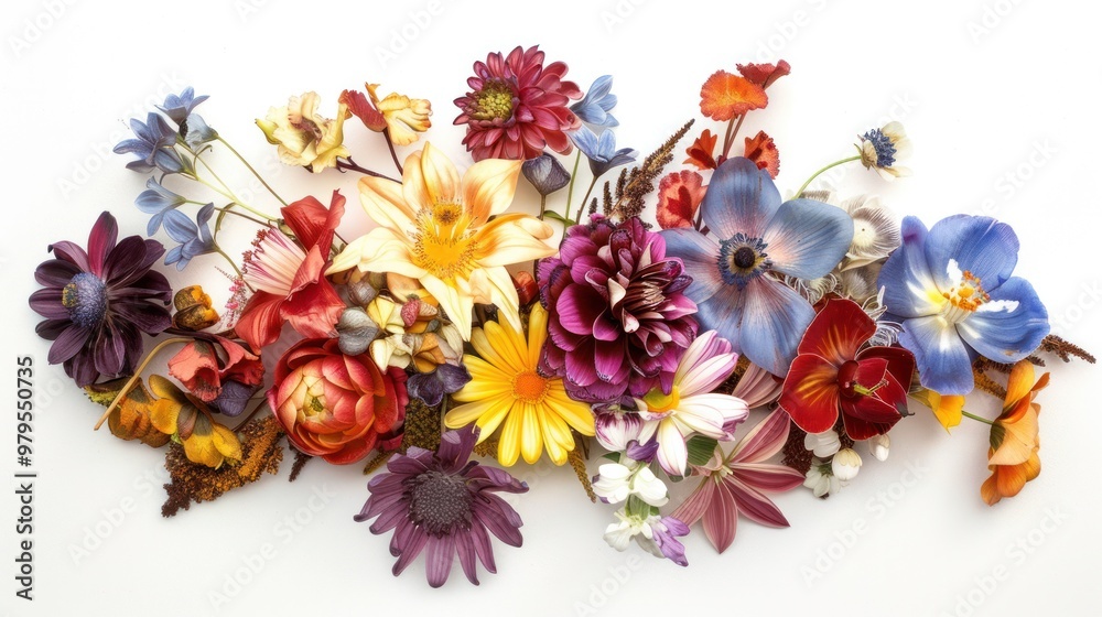 A whimsical bouquet of mixed flowers, featuring a variety of shapes, colors, and textures, representing diversity and joy. A whimsical bouquet of mixed flowers, featuring a variety of shapes, colors, and textures, representing diversity and joy.