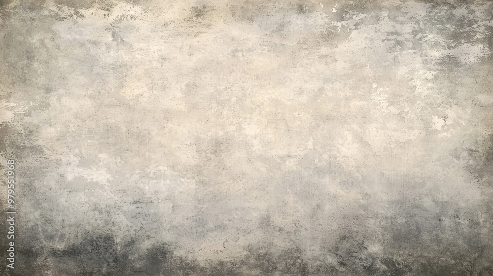 Fototapeta premium A high resolution painting of an aged, textured canvas with soft gray tones, providing a subtle and elegant background for photography or digital art