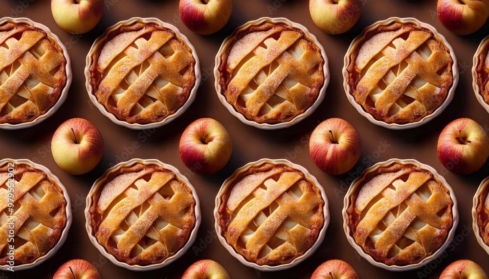 apple pie repeated pattern apple pie repeated pattern