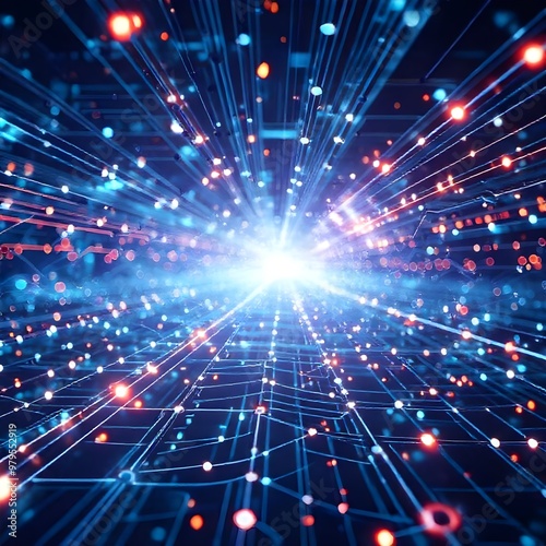 abstract background with lights