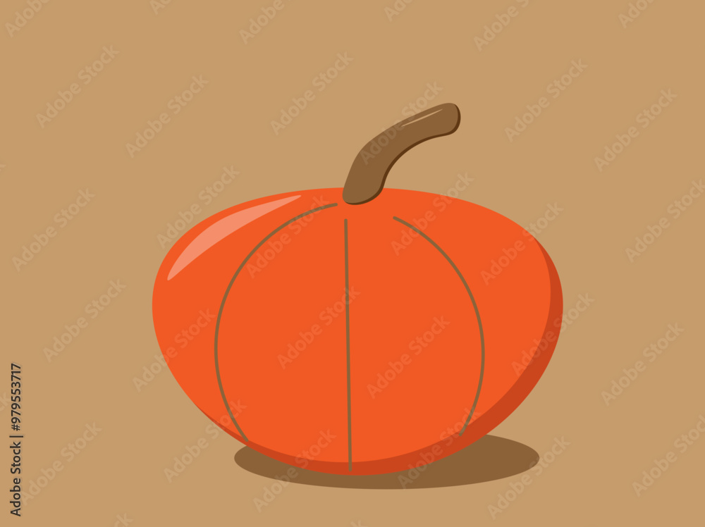 orange pumpkin on a light brown background, orange pumpkin on a light brown background,