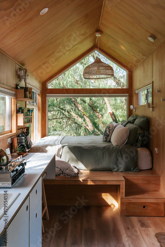 Inside of a tiny house in Western Australia