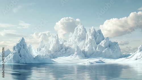 Wallpaper Mural Winter mountain fir forest snowy panorama
 Torontodigital.ca