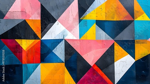 Colorful abstract background painted on a concrete wall. Fragment of artwork. - Generated AI