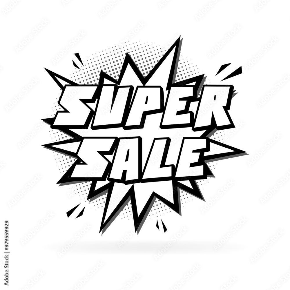 Super sale message icon. Silhouette style. Vector icon. Super sale message icon. Silhouette style. Vector icon.