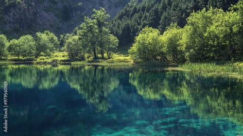 Parz, a forested lake photo