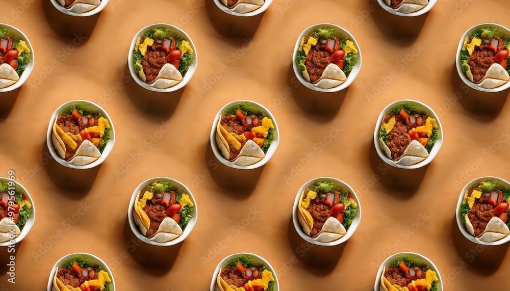 burrito repeated pattern 