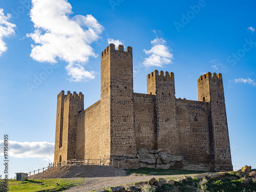 Sabada Castle, in Zaragoza, Aragon, Spain. photo