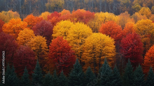 Autumnal Forest Landscape