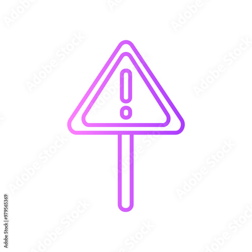 warning gradient icon
