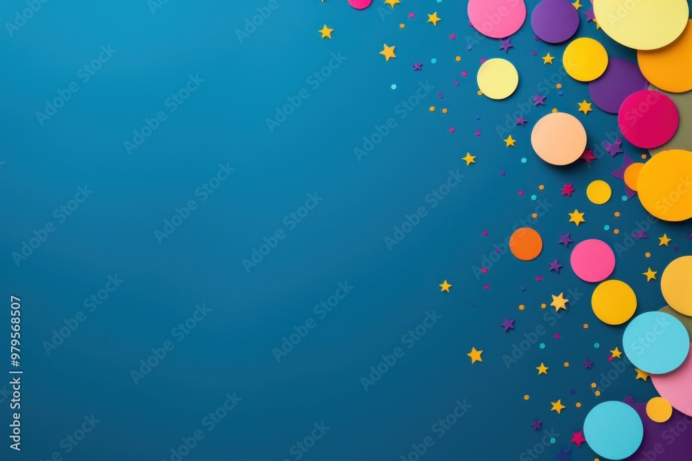Happy festive colorful background confetti illuminated. Happy festive colorful background confetti illuminated.