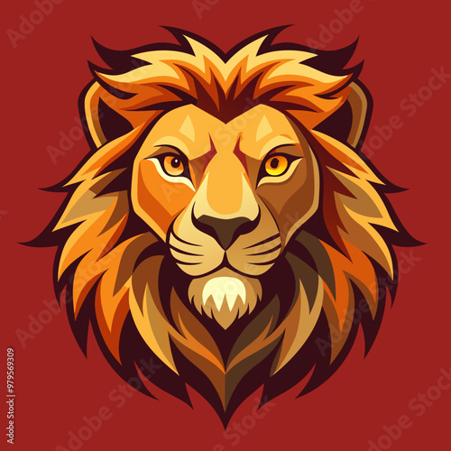 lion head vector