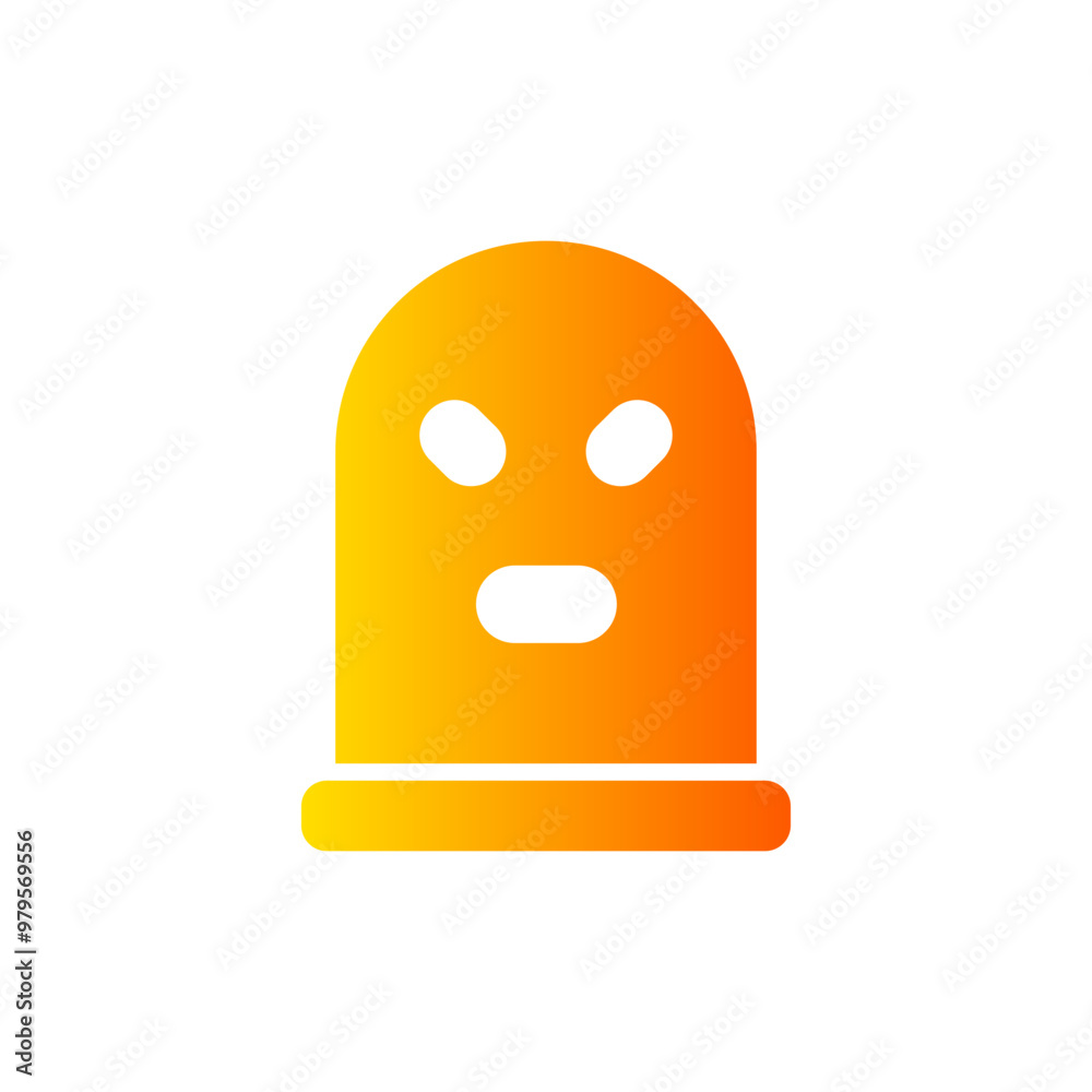 Fototapeta premium ski mask gradient icon