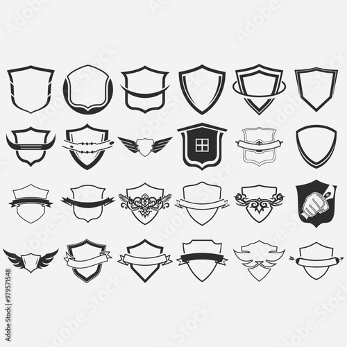  collection of shield logos