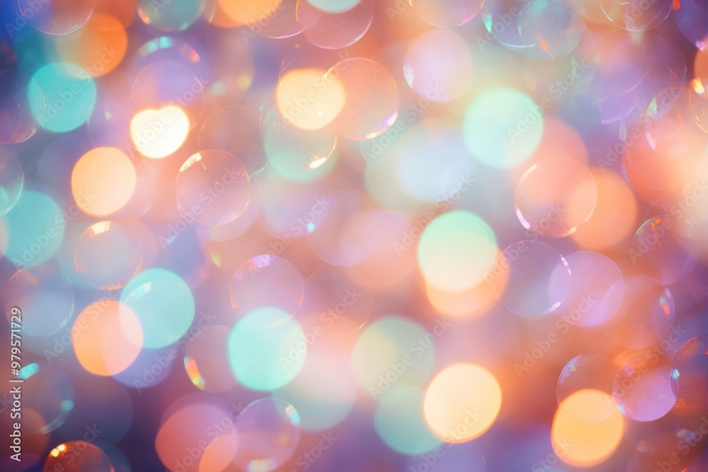 Obraz premium Christmas light pattern bokeh effect background backgrounds abstract glitter.