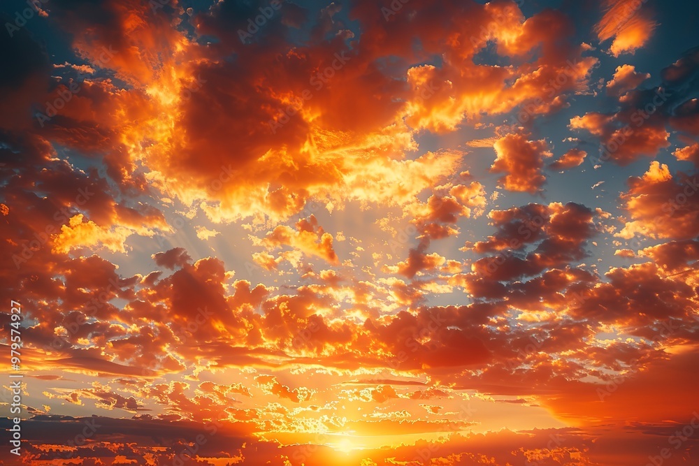 The morning sky looked like a bright golden sky. The sunrise is decorated with clouds in various shapes. Looks beautiful. The morning sky looked like a bright golden sky. The sunrise is decorated with clouds in various shapes. Looks beautiful.