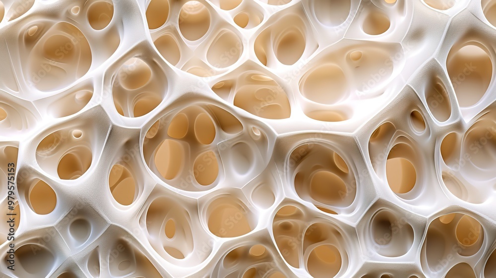 This image features a seamless beige biomorphic web pattern with a modern and abstract aesthetic, suggestive of interconnected networks This image features a seamless beige biomorphic web pattern with a modern and abstract aesthetic, suggestive of interconnected networks