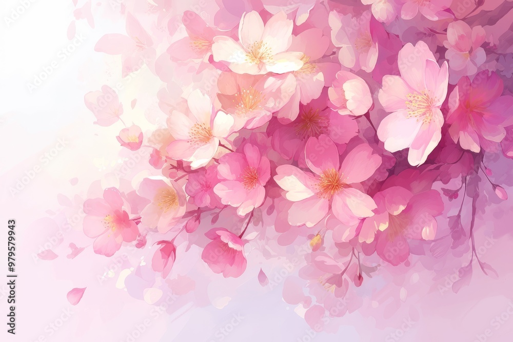 Delicate Pink Cherry Blossoms