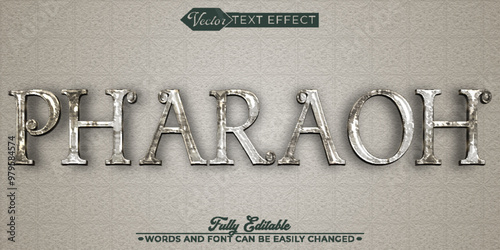 Pharaoh Vector Editable Text Effect Template